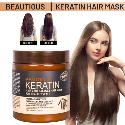 Buy 1 Get 1 free Keratin Hair Mask 1000ml (Pack 2) Original