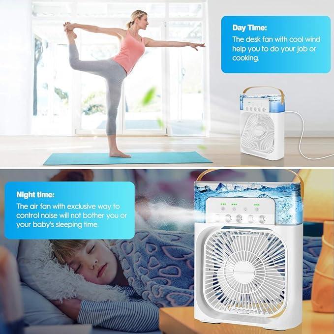 3 In 1 Mini Portable USB AC Cooling Fan