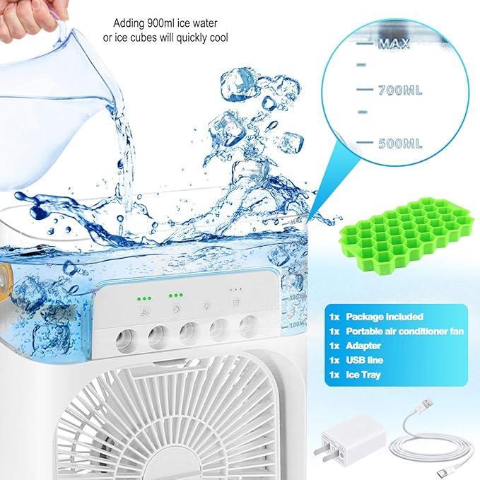 3 In 1 Mini Portable USB AC Cooling Fan