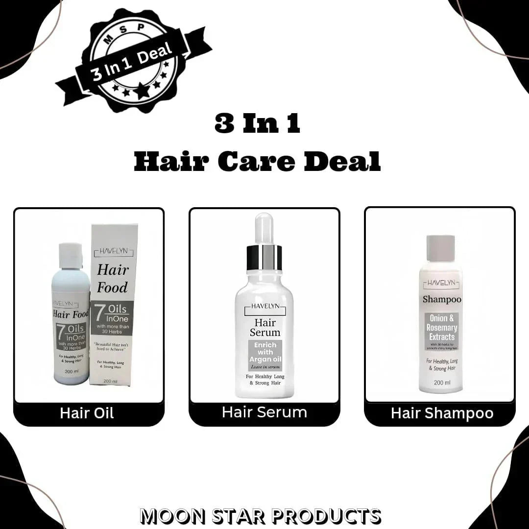 DEAL Havelyn Hair food OIL+Shampo+Serum Pack Of 3