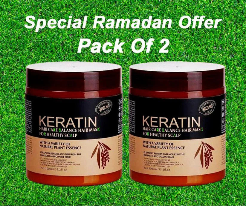 Buy 1 Get 1 free Keratin Hair Mask 1000ML (Pack 2) Original